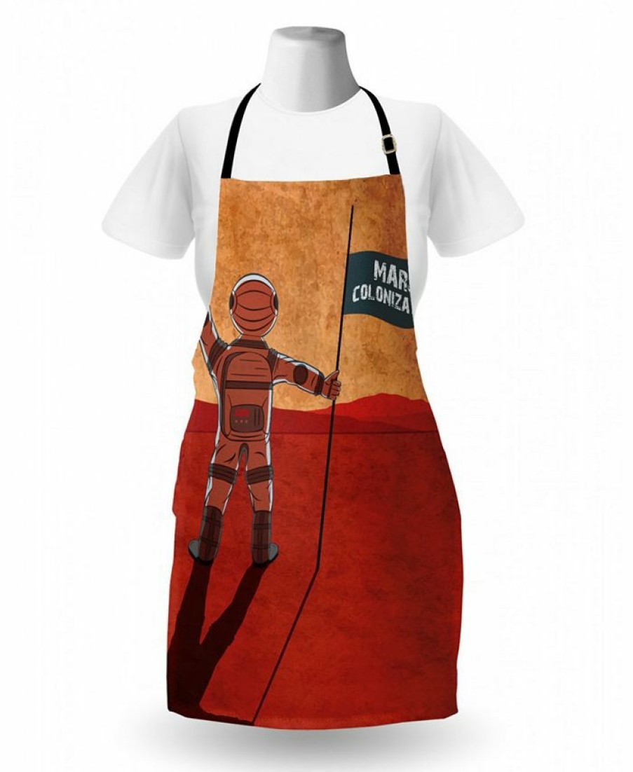 Kitchen * | Ambesonne Outer Space Apron Multi