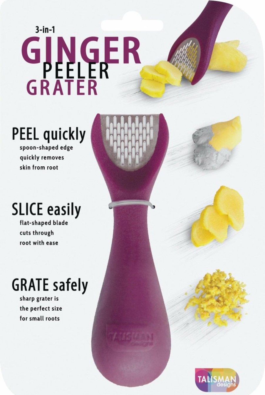 Cooks' Tools * | Talisman Designs 3-In-1 Ginger Peeler/Slicer/Grater