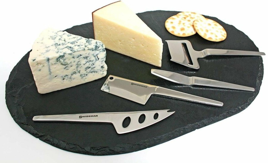 Knives * | Swissmar 4-Piece Slim-Line Cheese Knife Set