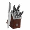 Kitchen * | J.A. Henckels International Graphite 7-Pc. Self-Sharpening Cutlery Set Brown