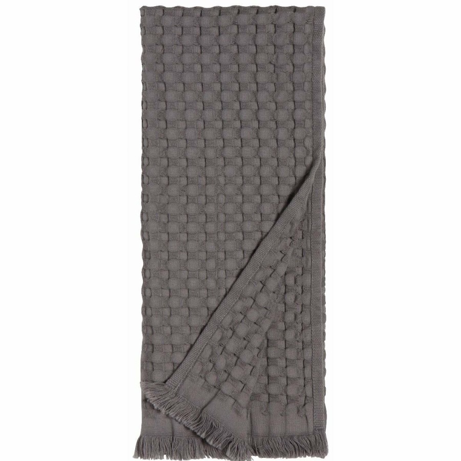 Glassware & Tabletop * | Danica Brands Danica Heirloom Textured Waffle Weave Hand Towel | Charcoal