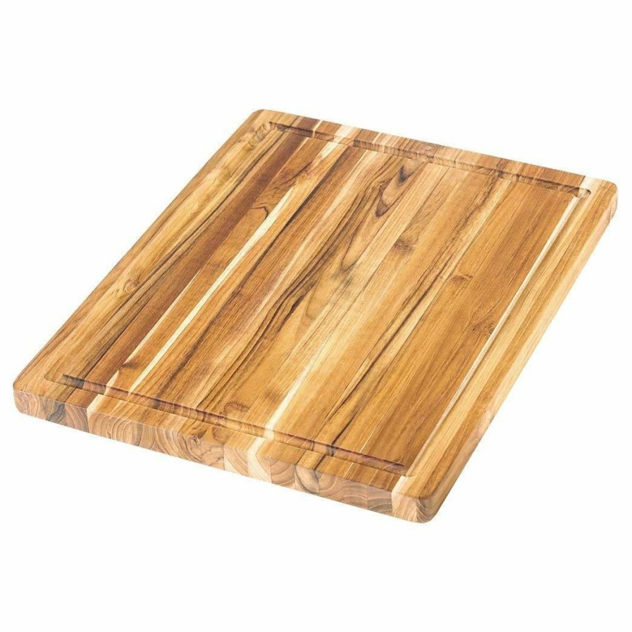 Knives * | Teakhaus Edge Grain Essential Cutting Boards (Set Of 2) | 18 X 14 & 14 X 10