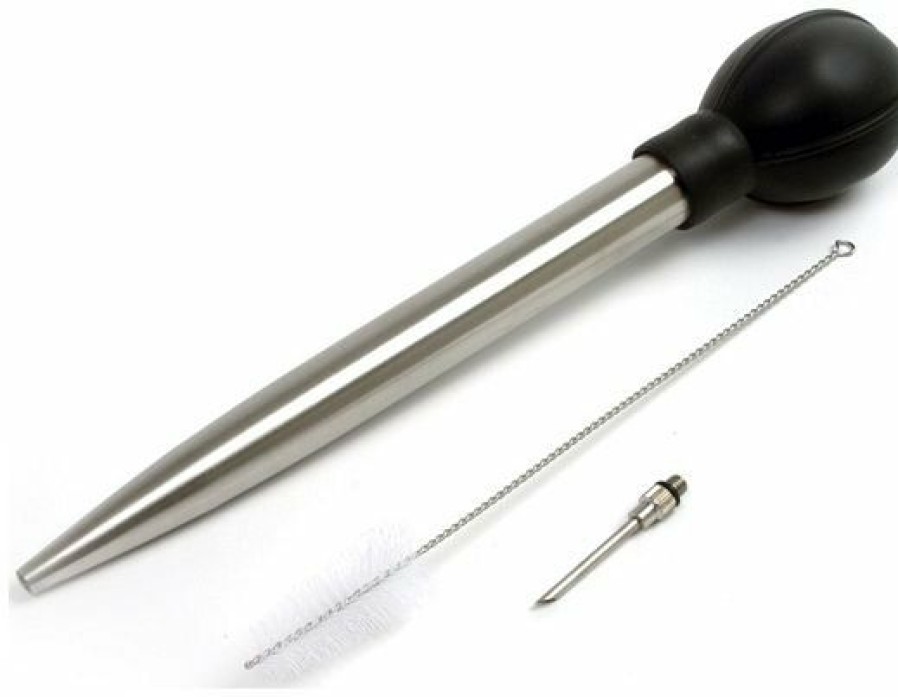 Cooks' Tools * | Norpro Deluxe Stainless Turkey Baster Set With Injector