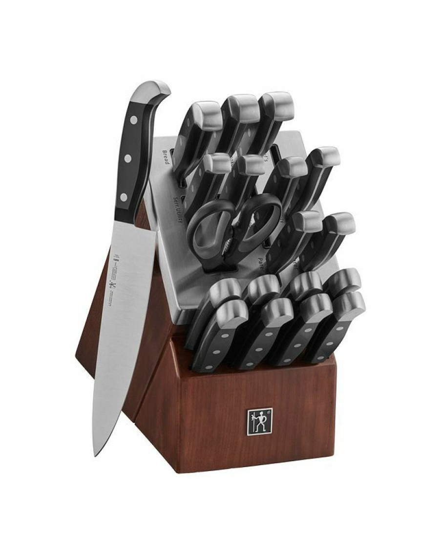 Kitchen * | J.A. Henckels International Statement 20-Pc. Self-Sharpening Cutlery Set Brown