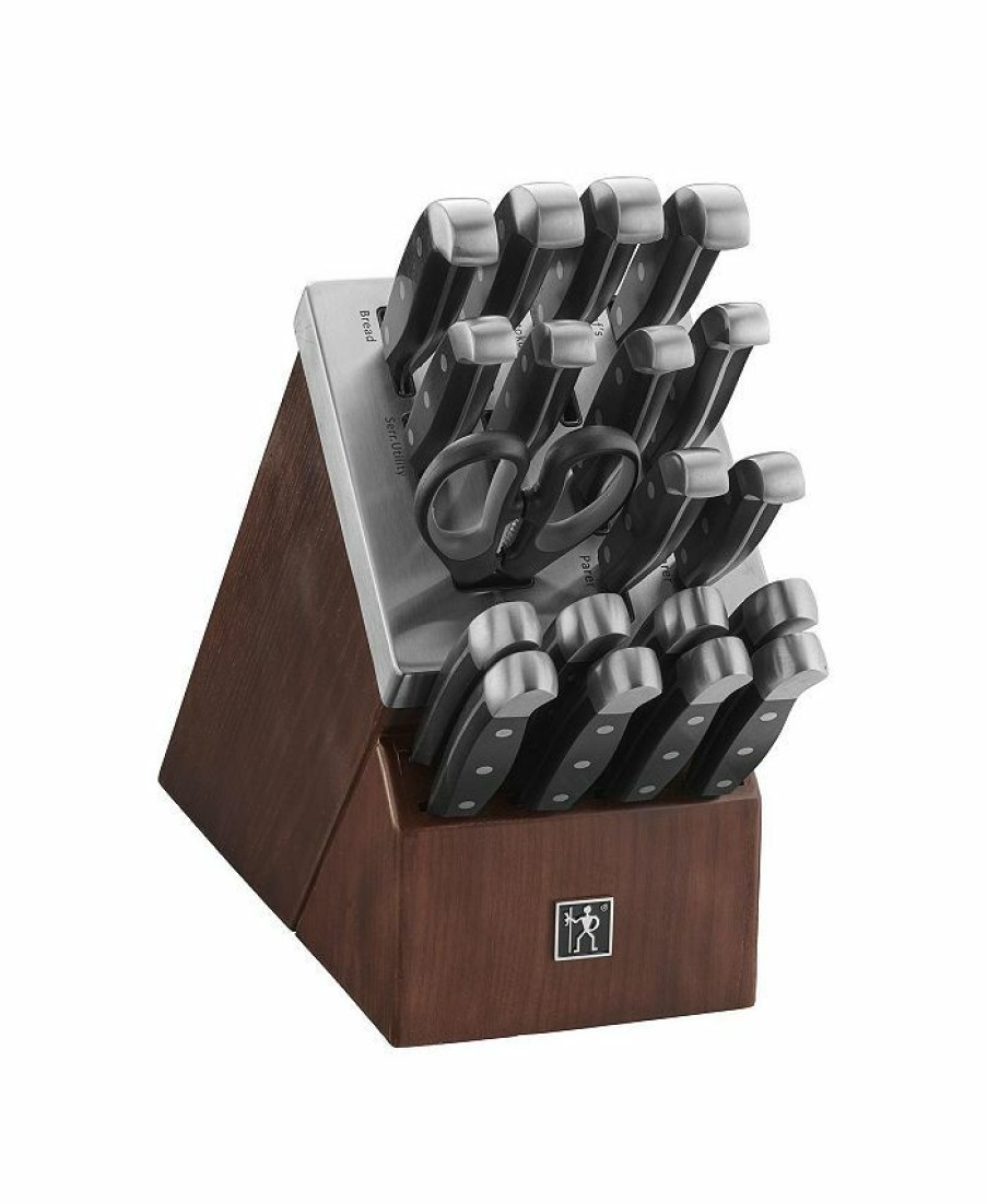 Kitchen * | J.A. Henckels International Statement 20-Pc. Self-Sharpening Cutlery Set Brown