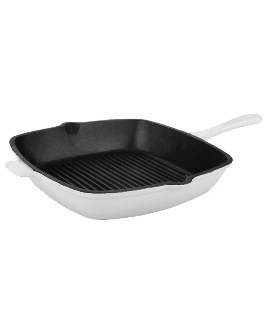 Kitchen * | Berghoff Neo Collection Cast Iron 11 Square Grill Pan White