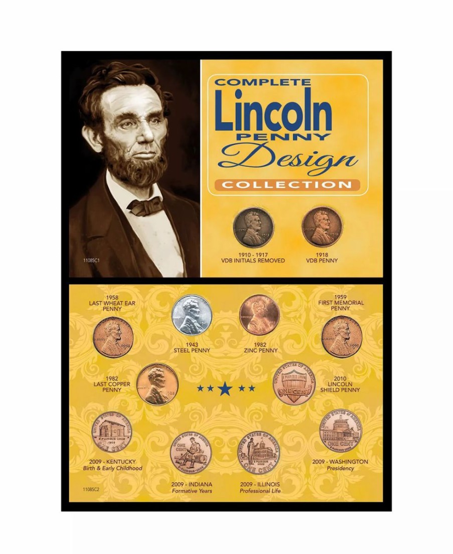 Misc_Gifts * | American Coin Treasures Plete Lincoln Penny Design Collection Multi