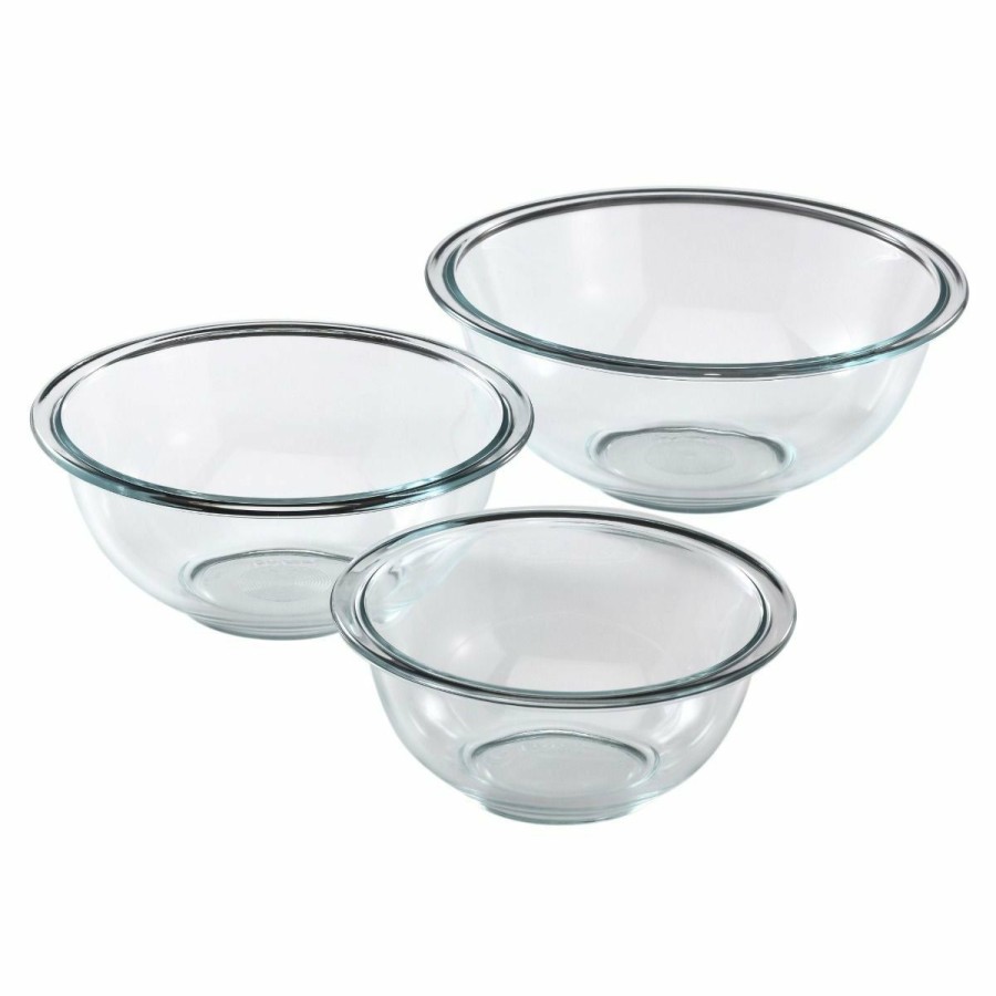 Cooks' Tools * | Pyrex Prepware 3-Piece Mixing Bowl Set