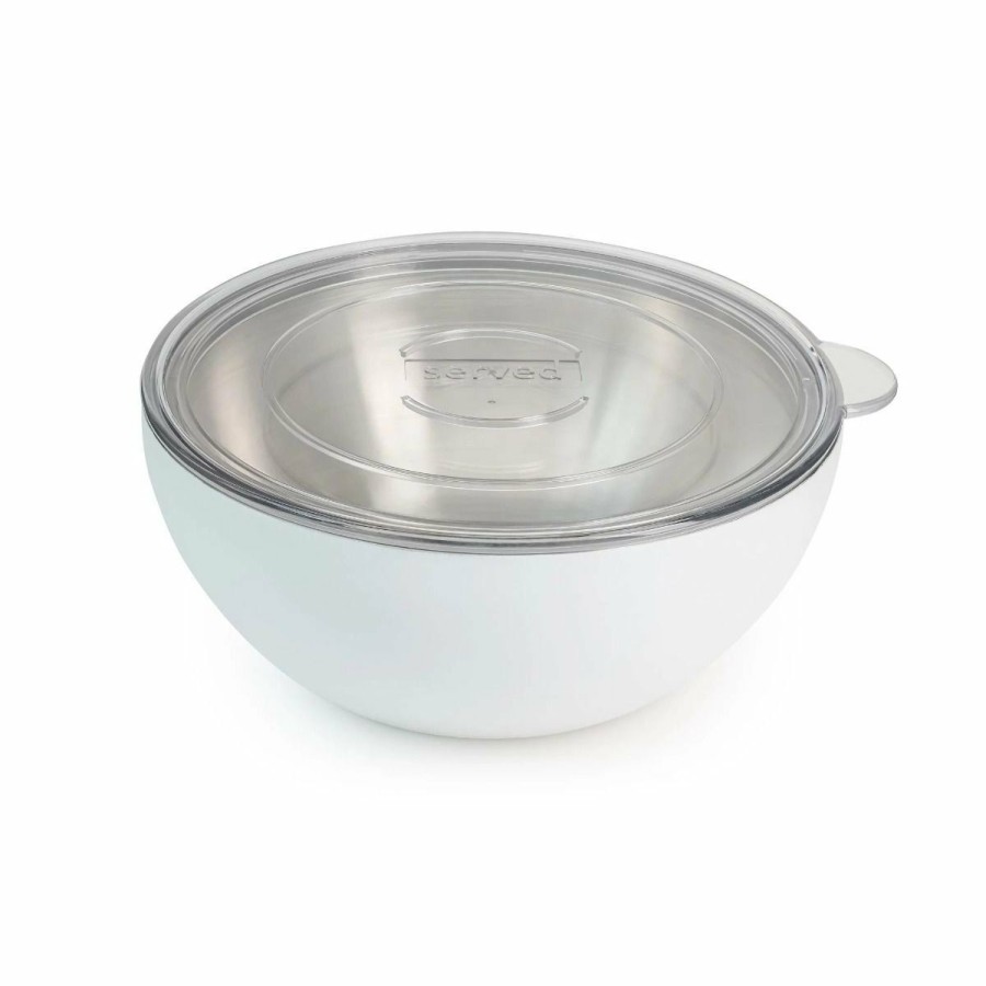 Glassware & Tabletop * | Served Large Serving Bowl (2.5 Quart) | White Icing