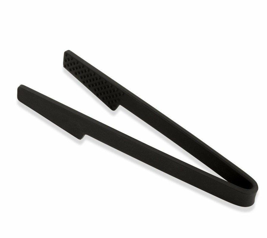 Cooks' Tools * | Kuhn Rikon Silicone Tongs 6 Black