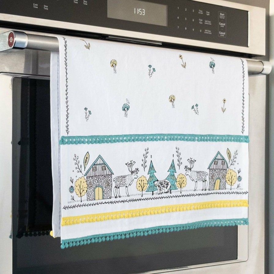 Glassware & Tabletop * | Everything Kitchens 19 X 28 Tea Towel | Nordic Woodland