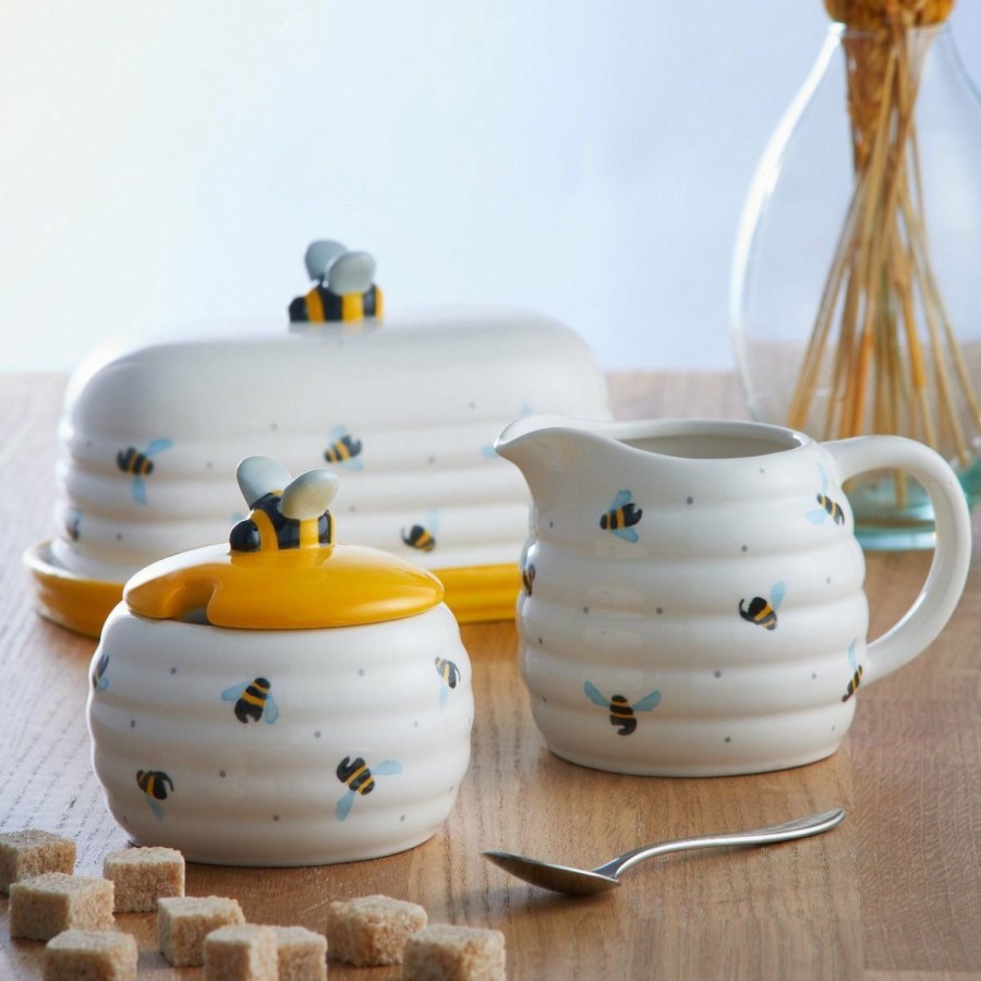 Glassware & Tabletop * | Price & Kensington Sweet Bee Collection | 10Oz Milk Jug