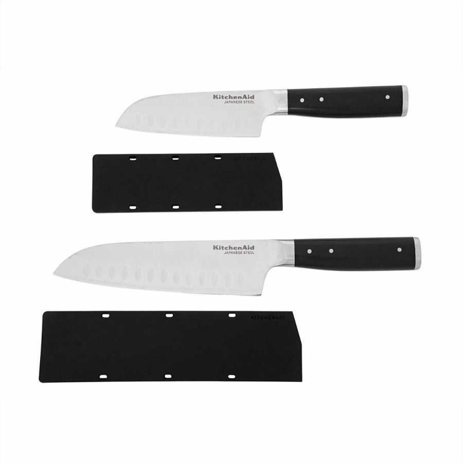 Knives * | Kitchenaid Non-Electrics Kitchenaid Gourmet Forged 2-Piece Santoku Knife Set