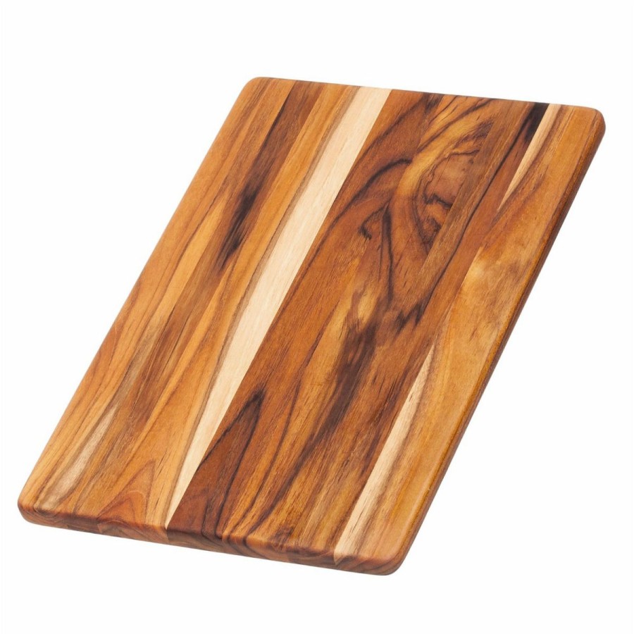 Knives * | Teakhaus Edge Grain Cutting/Serving Board (Rectangle) | 13.75 X 9.5 X 0.55