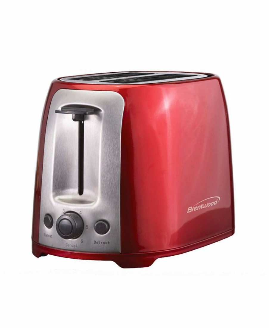 Kitchen * | Brentwood Appliances Cool Touch 2-Slice Slotted Toaster Red