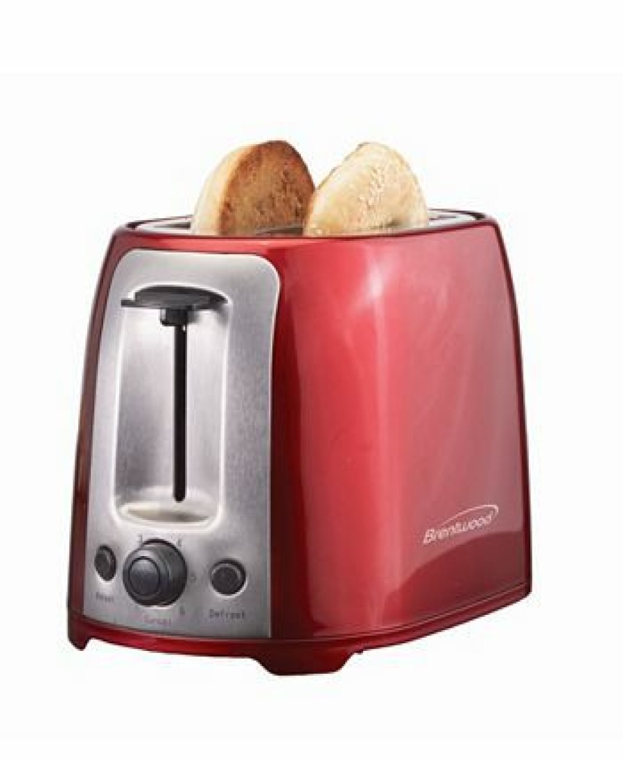 Kitchen * | Brentwood Appliances Cool Touch 2-Slice Slotted Toaster Red