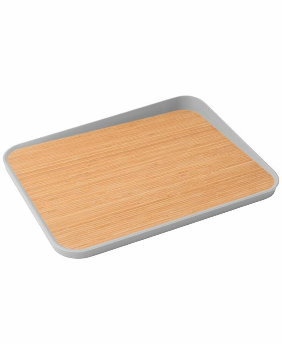 Kitchen * | Berghoff Leo Collection Bamboo Anti-Slip Cutting Board Gray