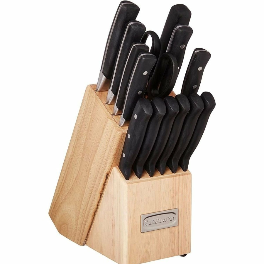 Knives * | Cuisinart 15-Piece Triple Rivet Cutlery Block Set