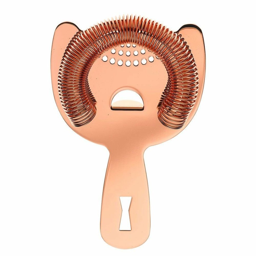 Glassware & Tabletop * | Mercer Barfly Heavy Duty Spring Bar Cocktail Strainer | Copper Plated