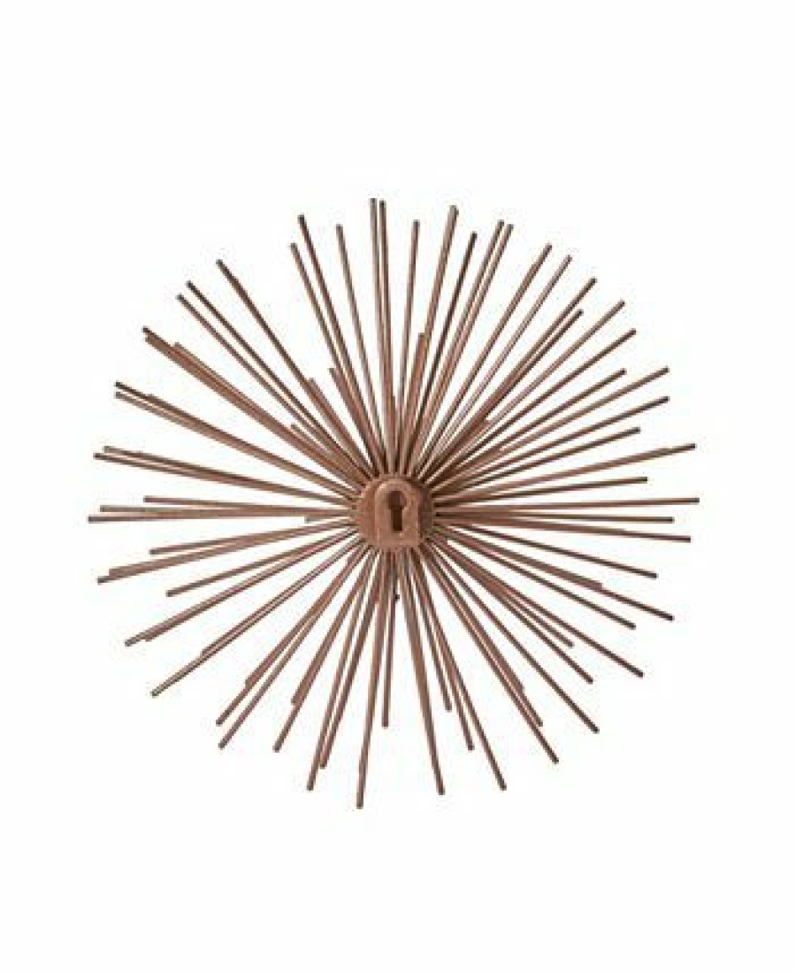 Misc_Gifts * | Cosmoliving By Cosmopolitan Set Of 3 Metal Contemporary Abstract Wall Decor, 6, 9, 12 Copper