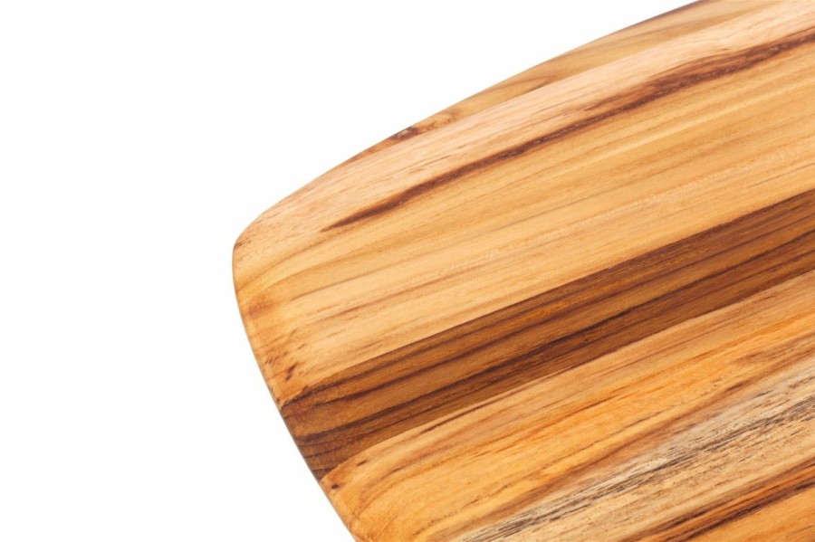 Knives * | Teakhaus Edge Grain Cutting Board W/Rounded Edge (Large) | 16 X 11 X 0.55