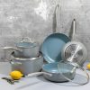 Kitchen * | Macy'S Brooklyn Steel Co. Nebula 12-Pc. Aluminum & Ceramic Cookware Set Blue