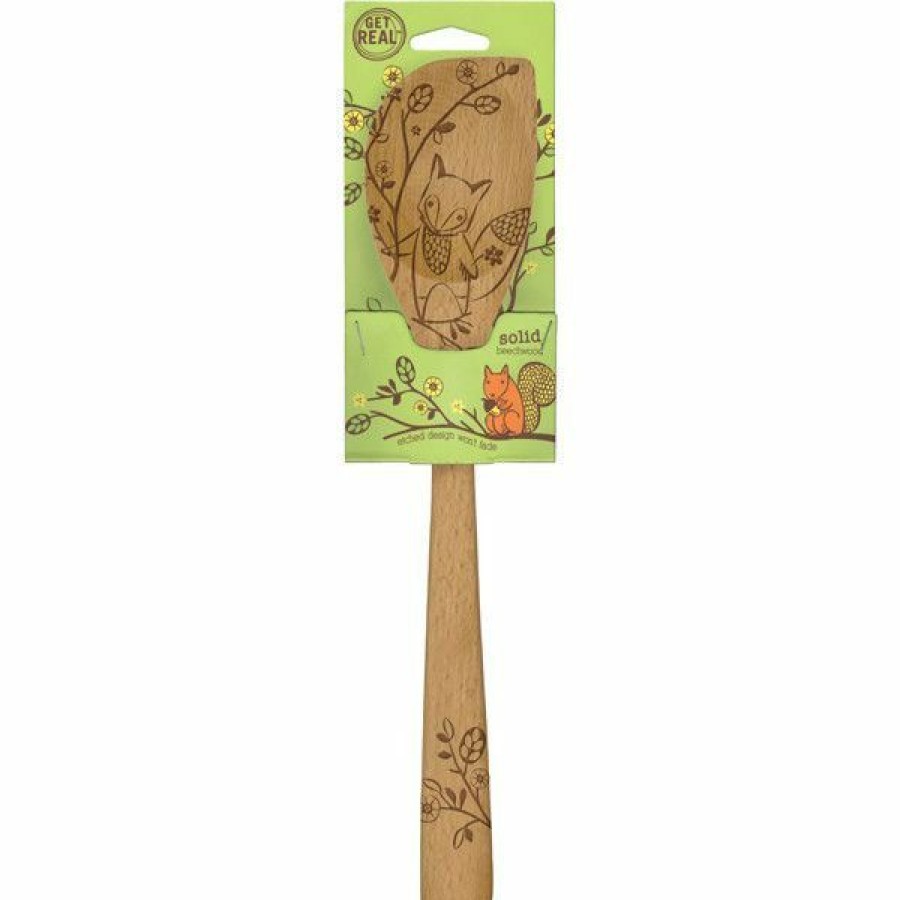 Cooks' Tools * | Talisman Designs Woodland Beech Wood Corner Spoon Fox