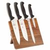 Knives * | Mercer Cutlery Millennia 5-Piece Magnetic Board Set | Acacia & Black