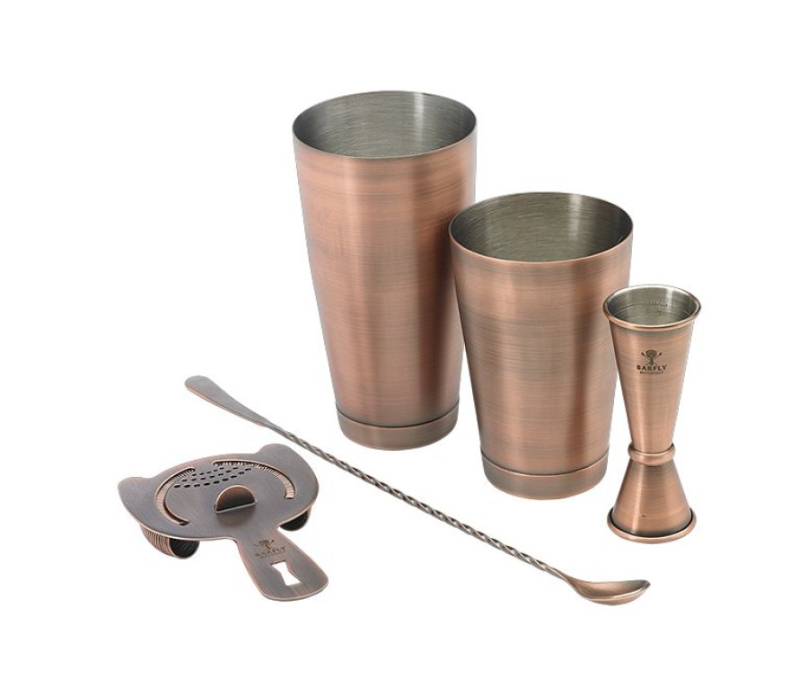 Glassware & Tabletop * | Mercer Barfly Basic Set | Antique Copper