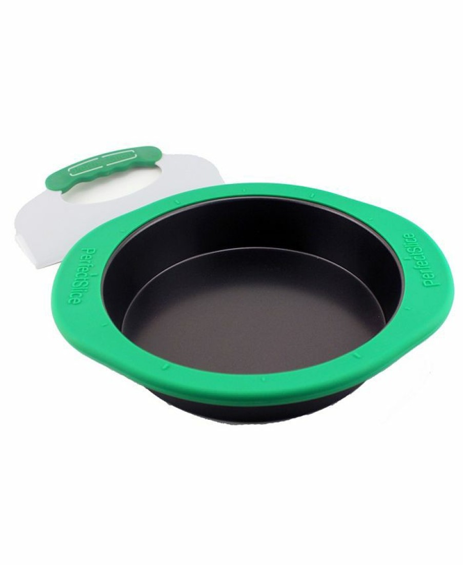 Kitchen * | Berghoff Perfect Slice 9 Round Cake Pan With Silicone Sleeve Green