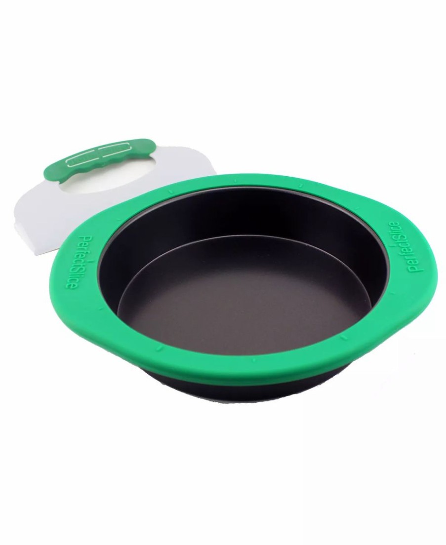 Kitchen * | Berghoff Perfect Slice 9 Round Cake Pan With Silicone Sleeve Green