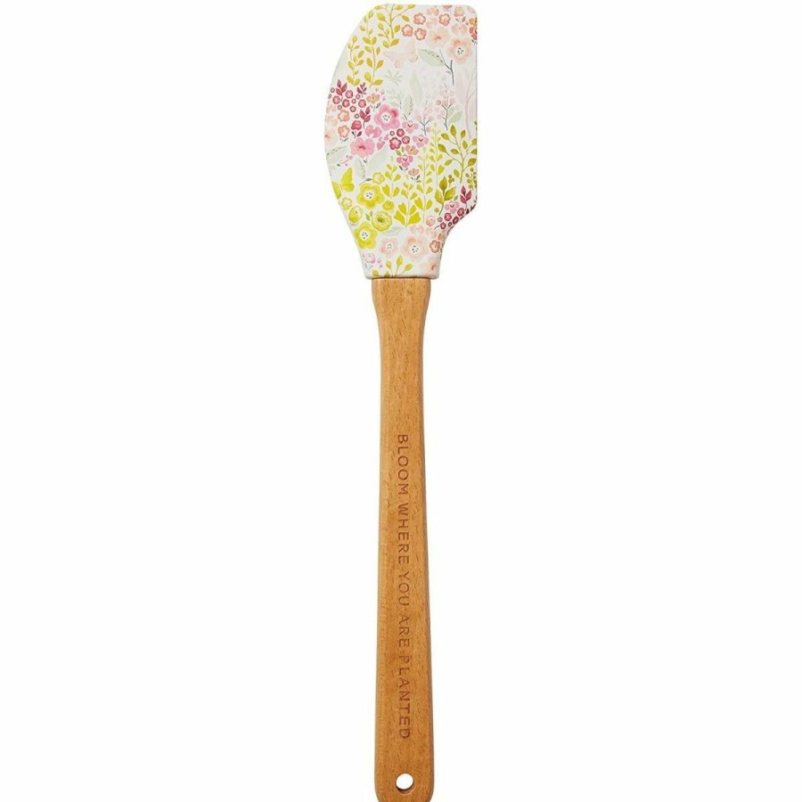 Glassware & Tabletop * | C.R Gibson (One Coast) C.R. Gibson Kitchen Dish Towel + Spatula Gift Set | Watercolor Garden