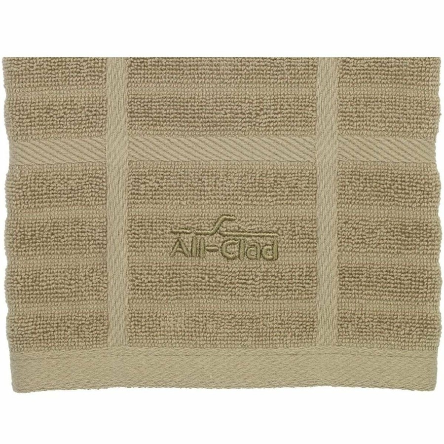 Glassware & Tabletop * | All-Clad Antimicrobial Kitchen Towel | Solid Cappuccino