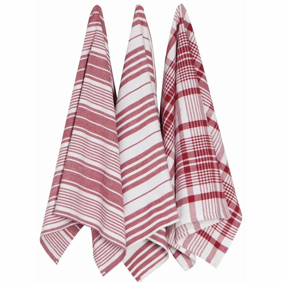 Glassware & Tabletop * | Danica Brands Now Designs By Danica Jumbo Dishtowels (Set Of 3) | Carmine