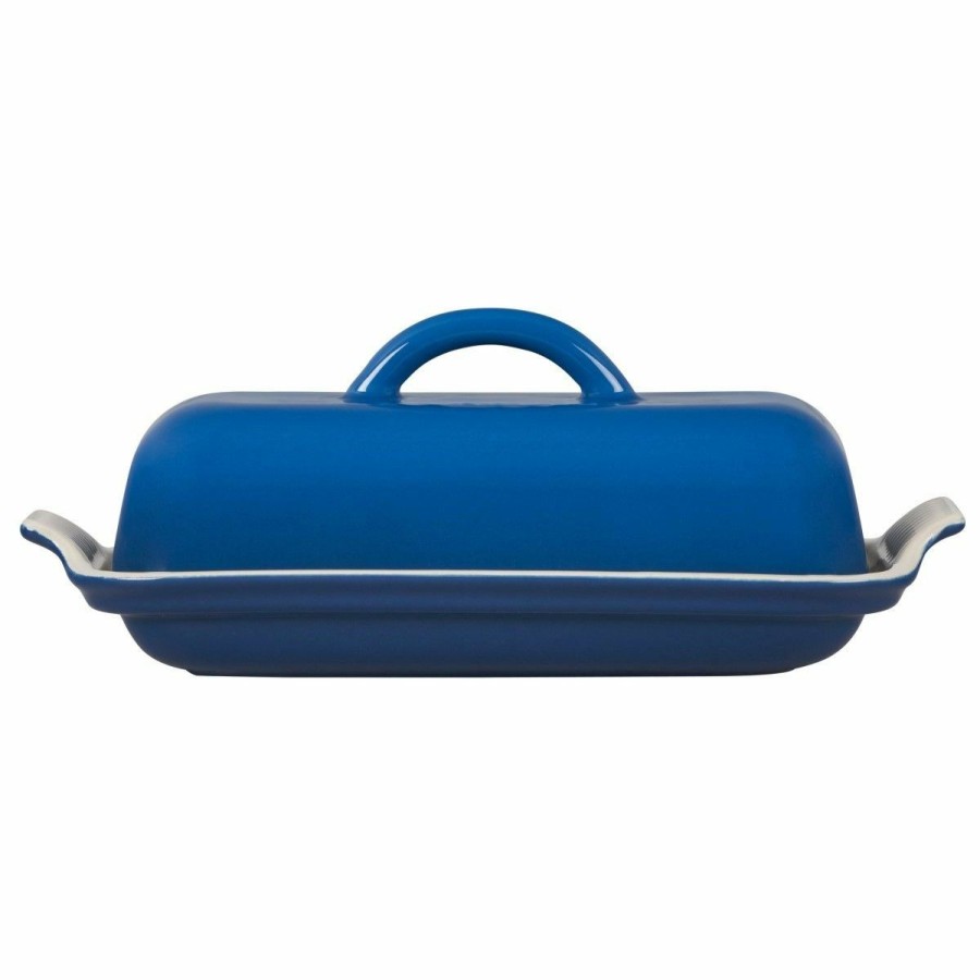 Glassware & Tabletop * | Le Creuset Heritage Butter Dish | Marseille Blue