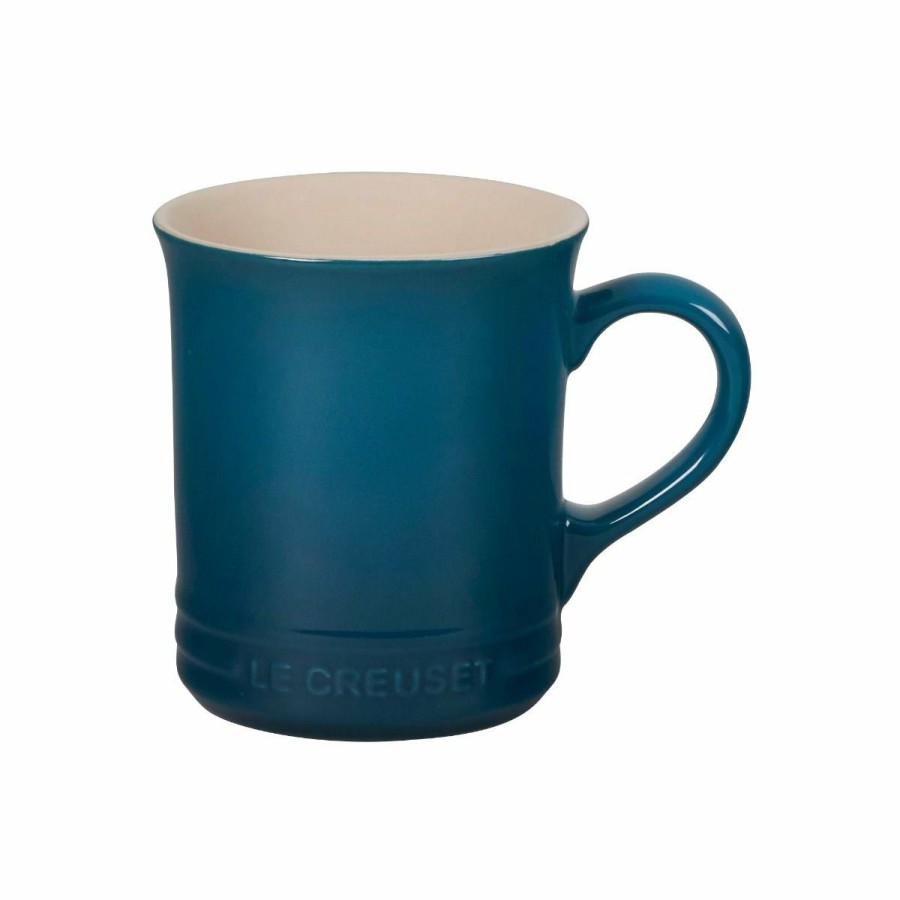 Glassware & Tabletop * | Le Creuset 14Oz Mugs (Set Of 4) | Deep Teal