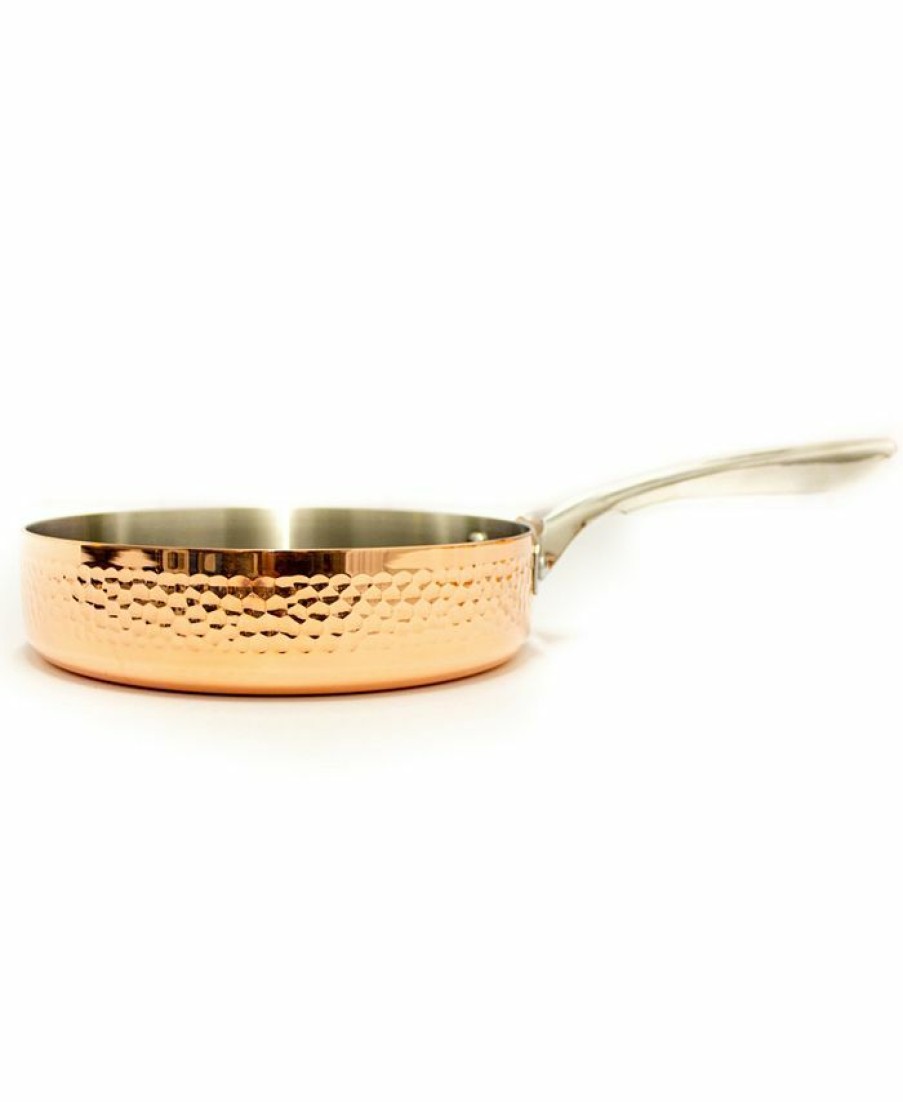 Kitchen * | Berghoff Tri-Ply 8 Deep Skillet, Hammered Copper