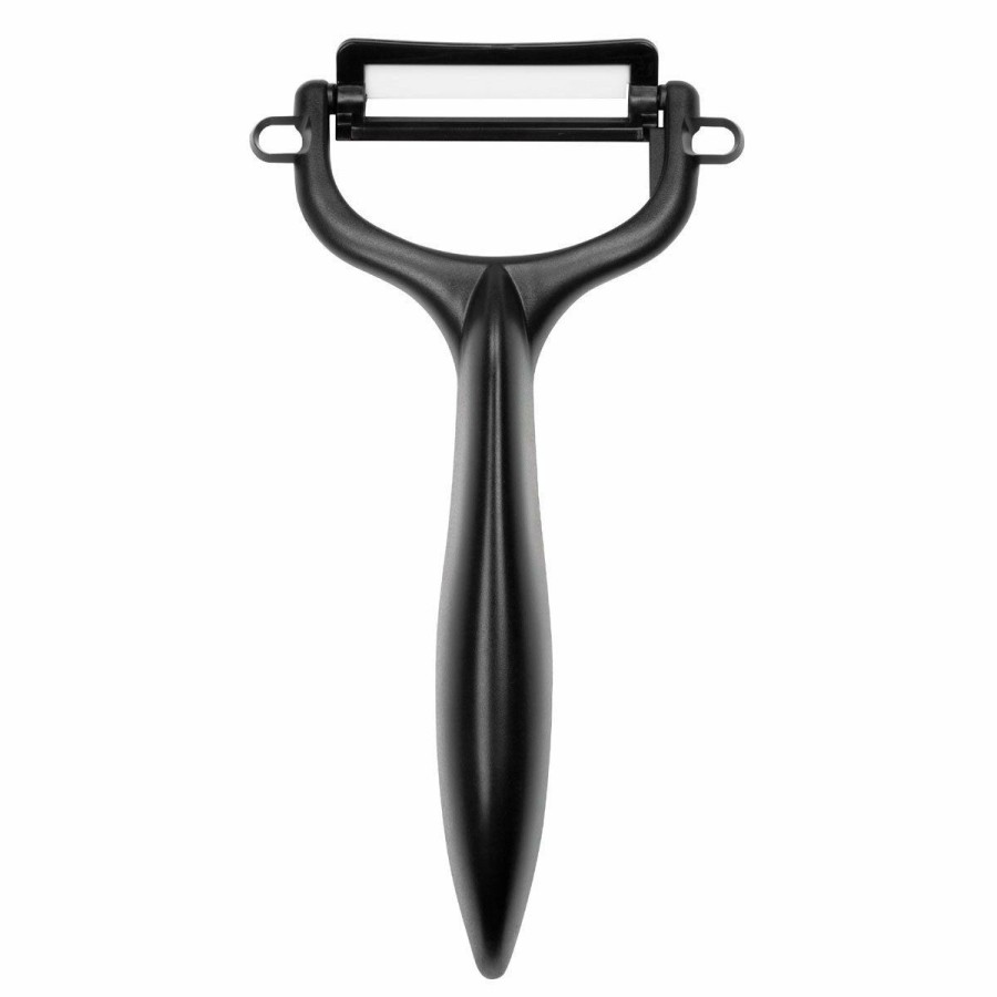 Cooks' Tools * | Kyocera Ceramic Vegetable Peeler Black