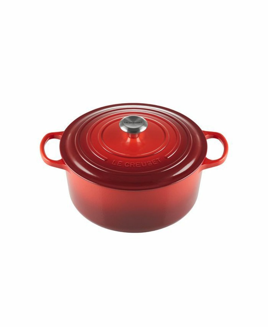 Kitchen * | Le Creuset 7.25-Qt. Signature Enameled Cast Iron Round Dutch Oven