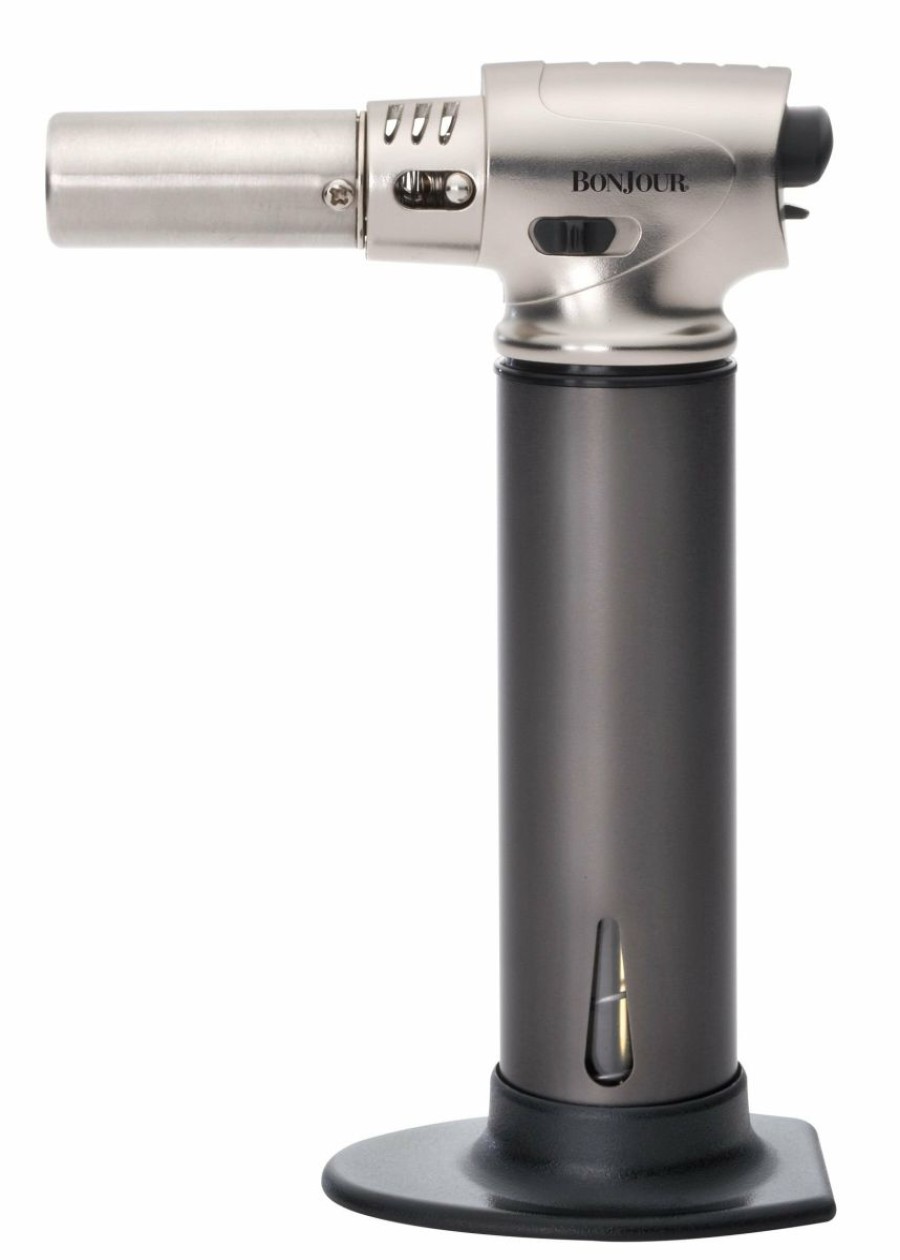 Cooks' Tools * | Bonjour Professional Culinary Torch With Fuel Gauge