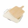 Kitchen * | Household Essentials Square Ceramic Pizza Stone Grey