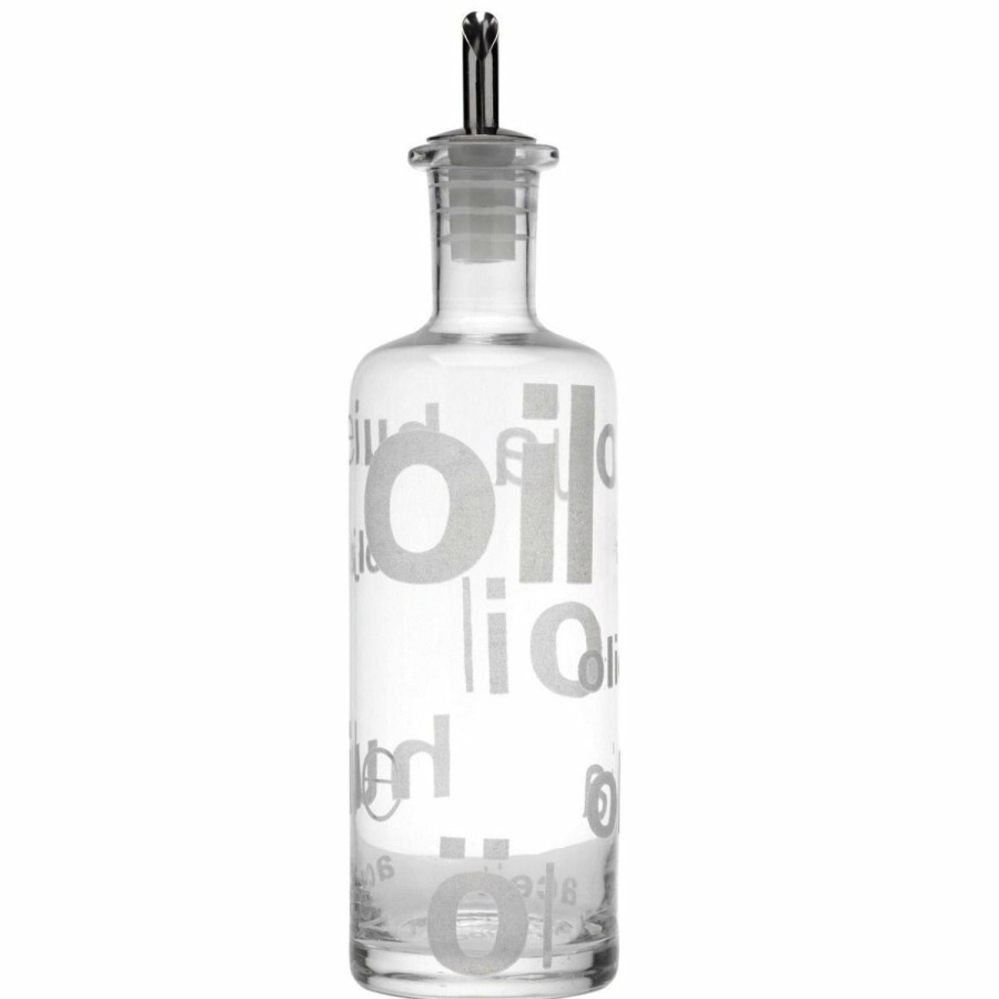 Glassware & Tabletop * | Typhoon 12Oz Frosted Glass Oil/Vinegar Bottle