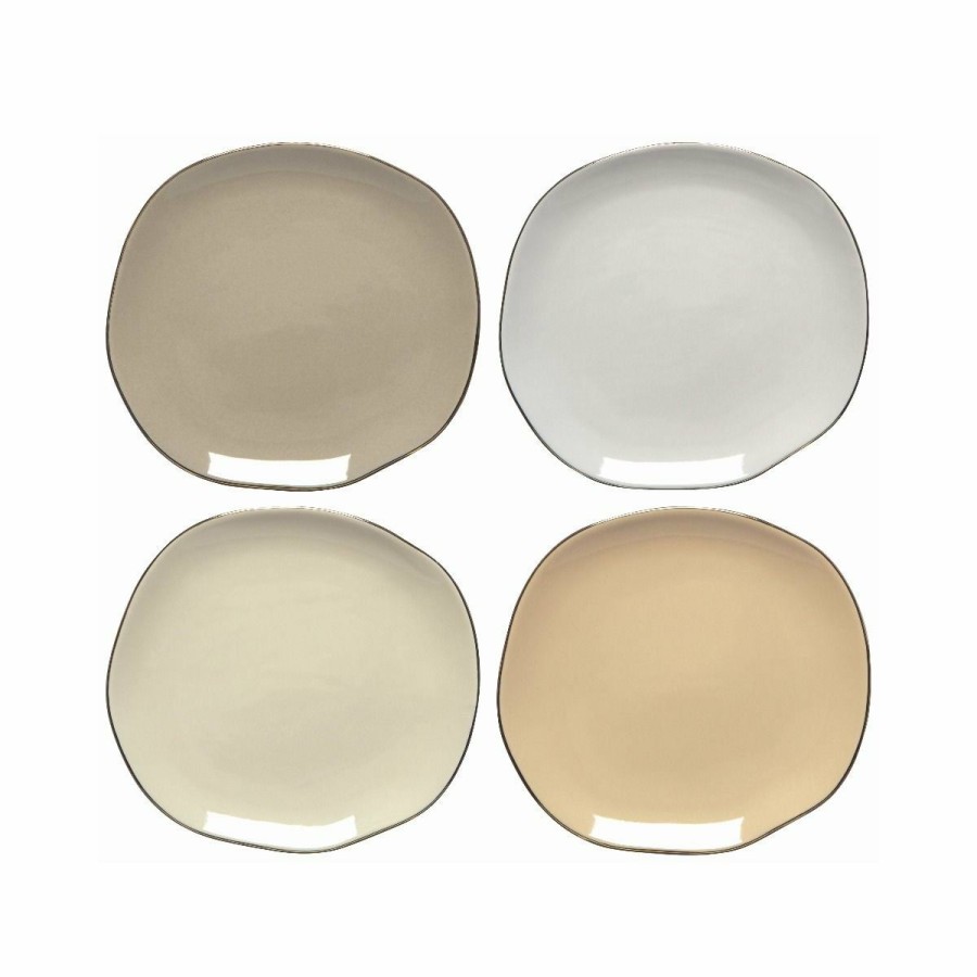 Glassware & Tabletop * | Danica Brands Danica Heirloom 6.5 Pebble Appetizer Plates (Set Of 4) | Flight