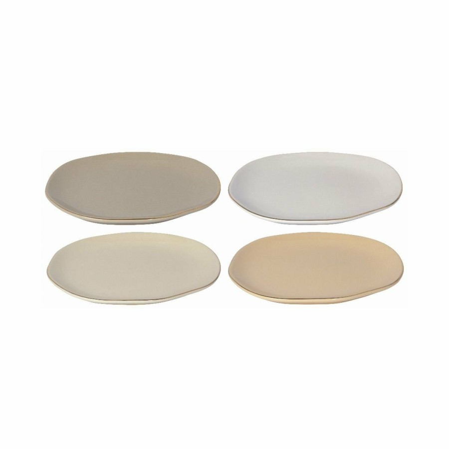 Glassware & Tabletop * | Danica Brands Danica Heirloom 6.5 Pebble Appetizer Plates (Set Of 4) | Flight