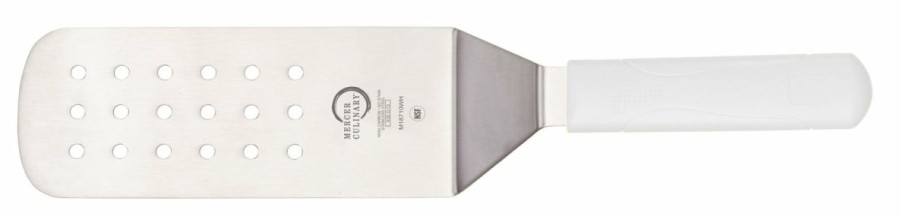 Cooks' Tools * | Mercer Culinary Mercer Millennia Commercial Perforated Turner (White)