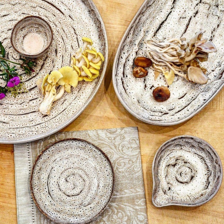 Glassware & Tabletop * | Carmel Ceramica Truffle 6 Appetizer Plate