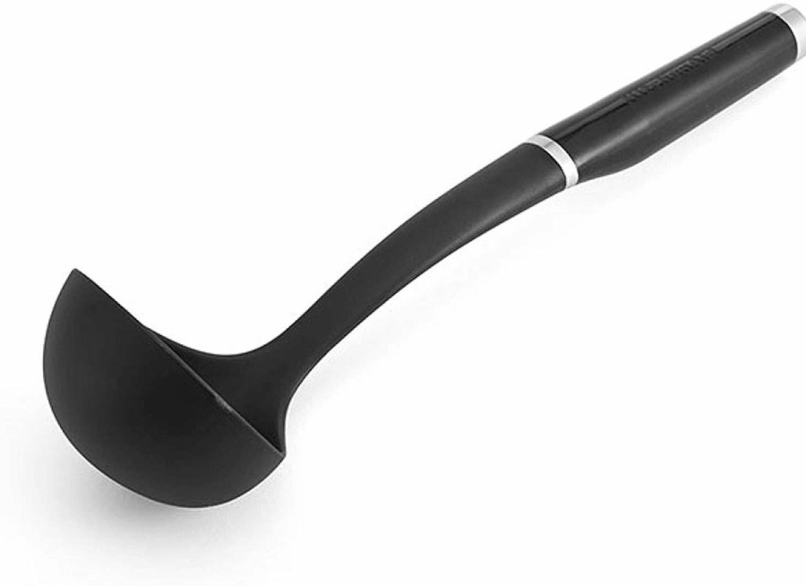 Cooks' Tools * | Kitchenaid Non-Electrics Kitchenaid Classic Ladle | Black