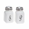 Glassware & Tabletop * | Mosser Glass Monogram Salt & Pepper Set | Milk