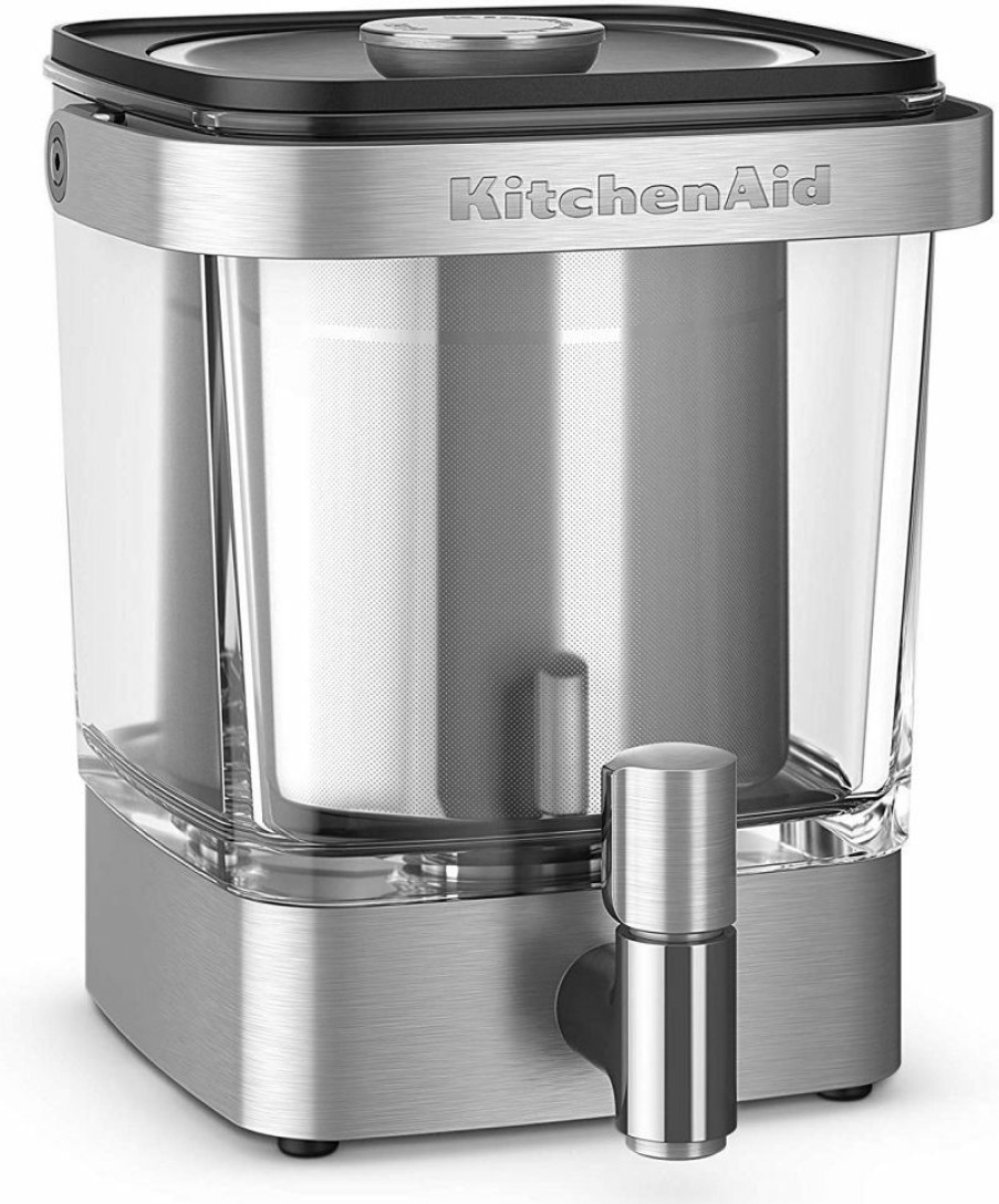 Cooks' Tools * | Kitchenaid 38Oz Cold Brew Coffee Maker | Brushed Stainless