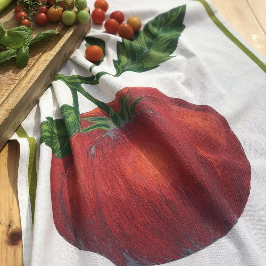 Glassware & Tabletop * | Mahogany Usa Printed Floursack Kitchen Towel (Set Of 2) | Tomato